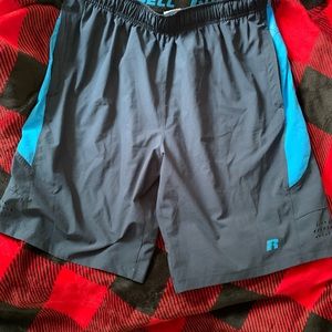 Russell blue shorts athletic
